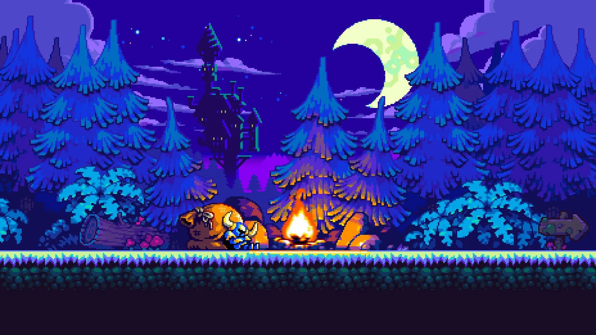 shovel knight resting