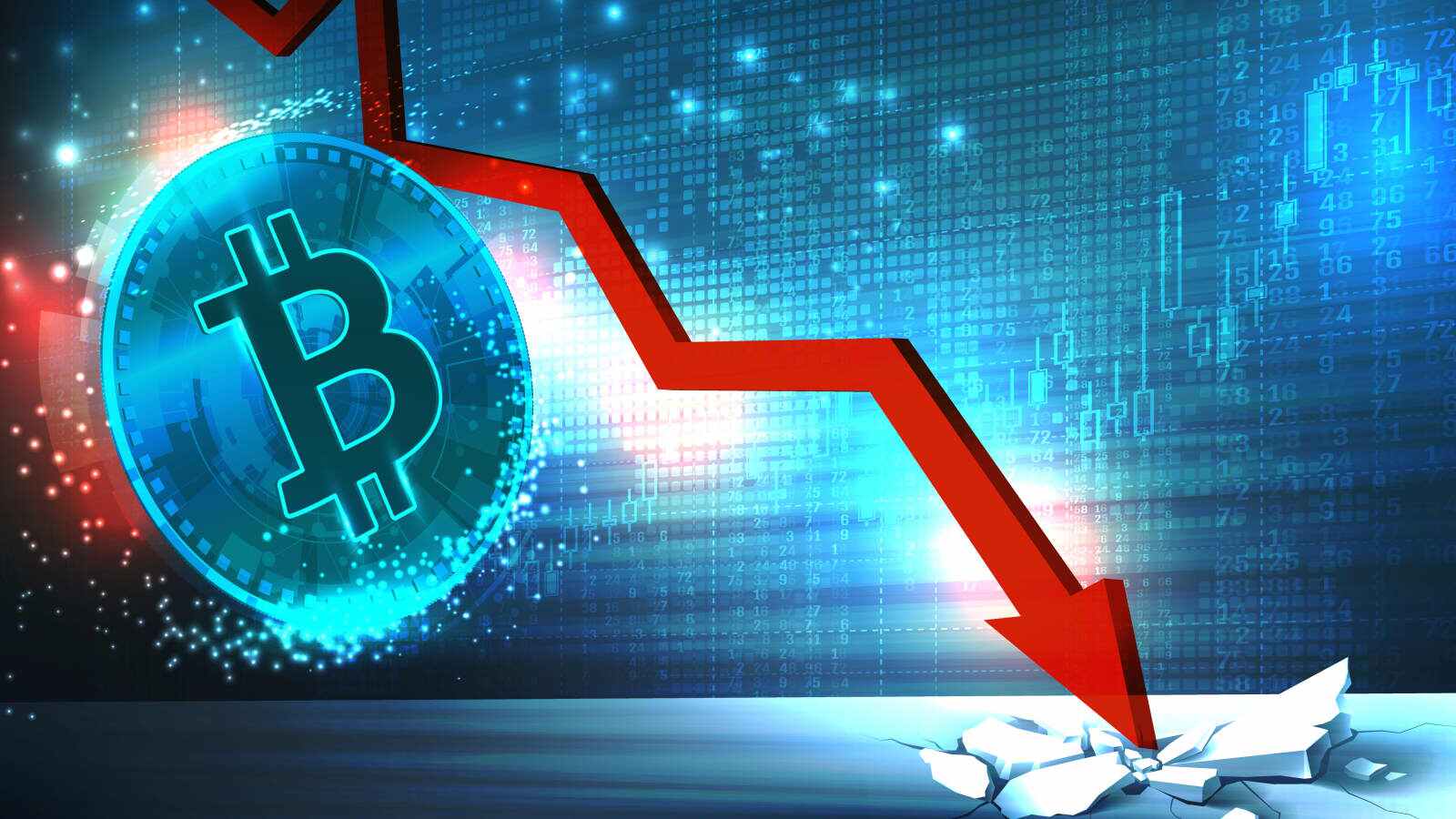 بیتکوین در یک مسیر نزولی تازه!