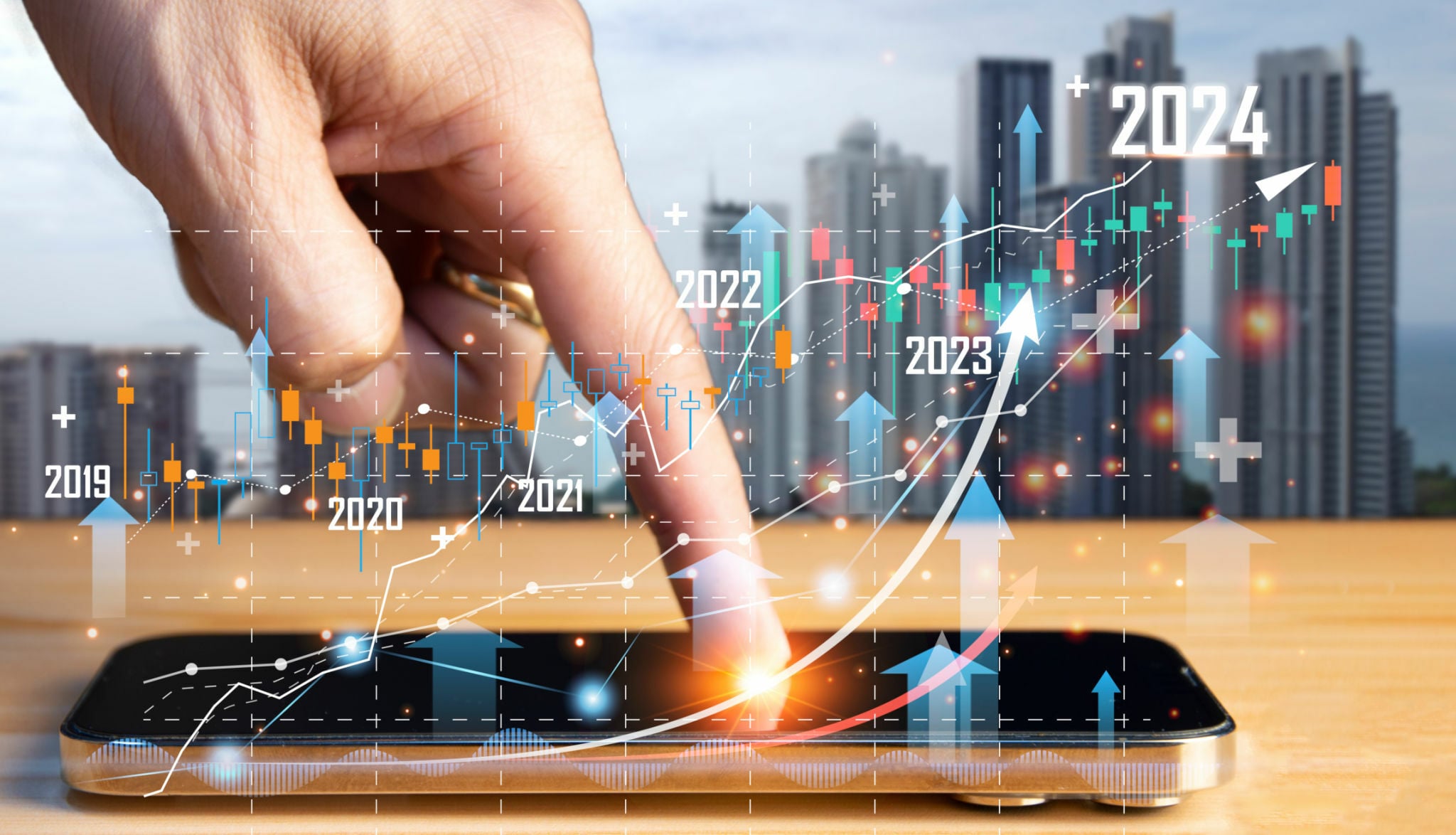 بررسی سناریو های صعودی و نزولی قیمت بیتکوین در سال 2024