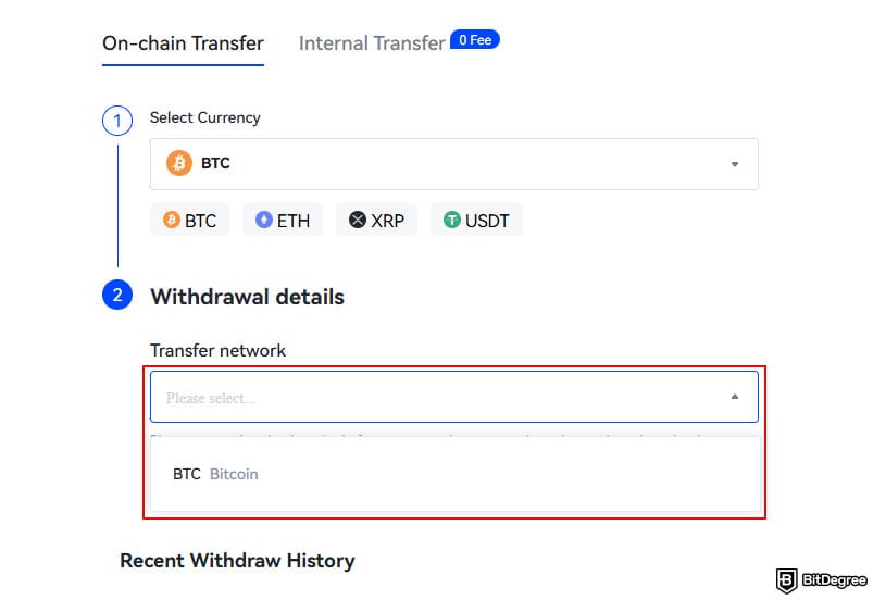 Toobit exchange review: select the transfer network. Toobit exchange review: select the transfer network.