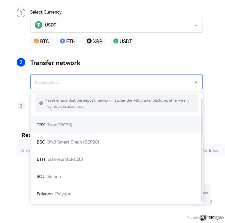 Toobit exchange review: select the transfer network. Toobit exchange review: select the transfer network.