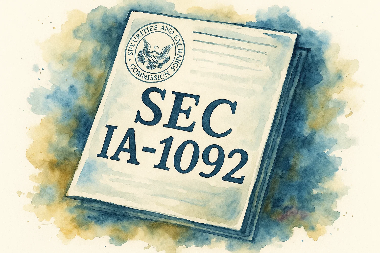 انتشار SEC IA-1092 چیست؟