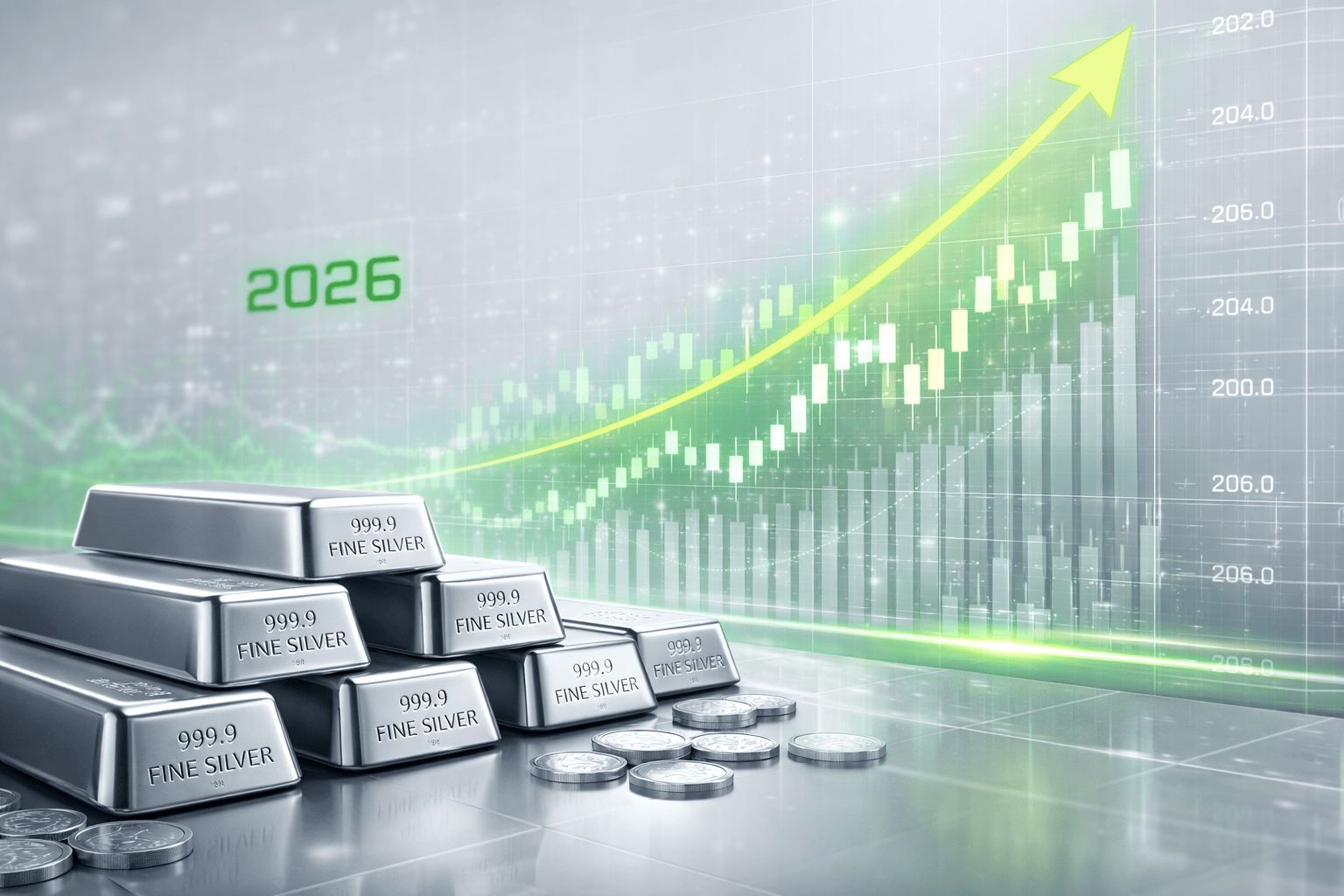 پیش بینی آینده بازار نقره در سال 2026 | رشد 130 درصدی تکرار خواهد شد؟