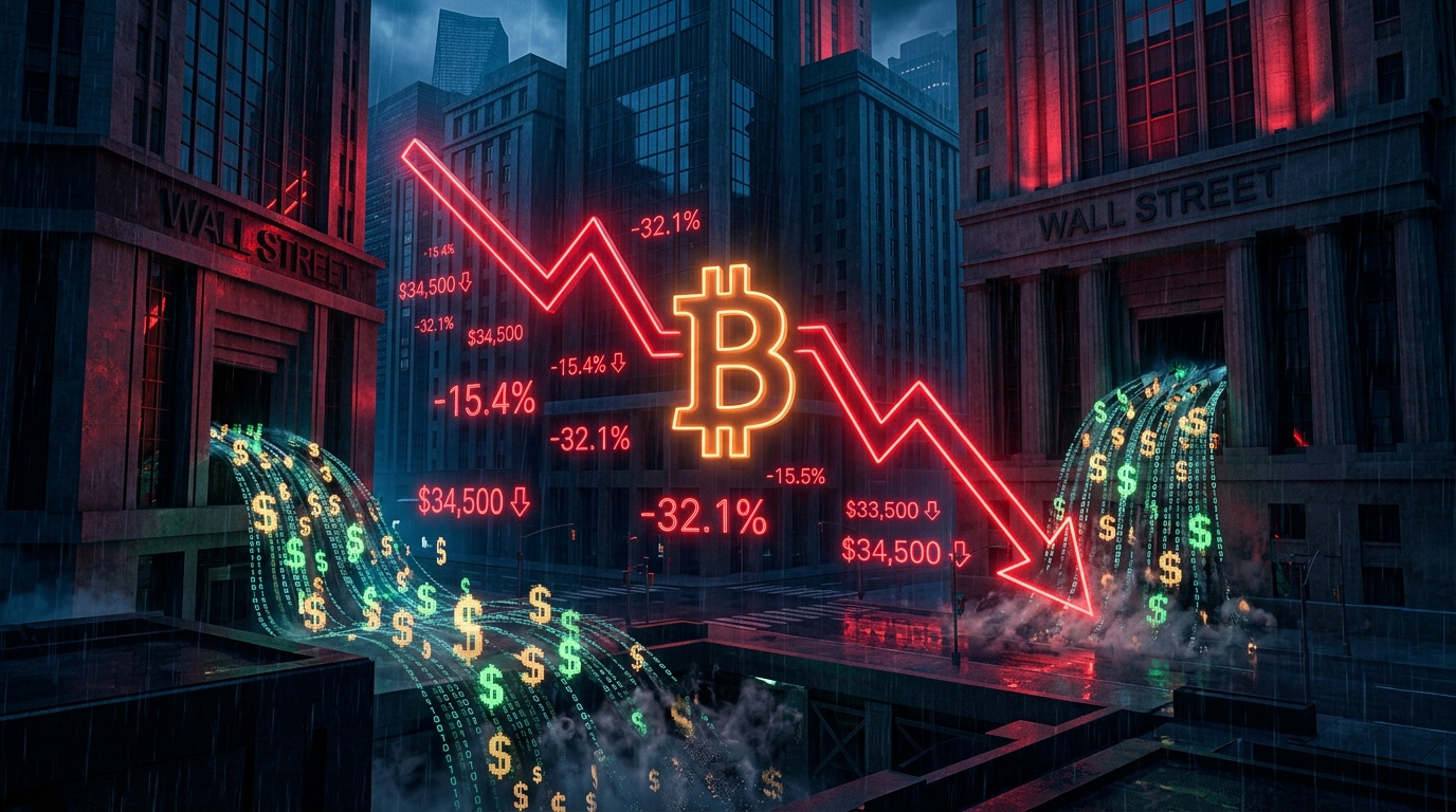 رکوردشکنی منفی در وال استریت: فرار ۴ میلیارد دلاری سرمایهگذاران از ETFهای بیتکوین