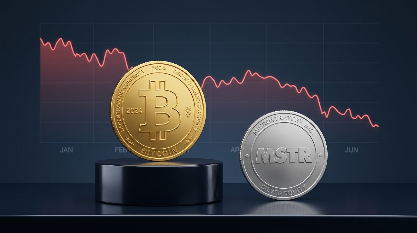 نزول بازار کریپتو در نیمه اول سال ۲۰۲۶؛ سبقت بیت‌کوین از سهام MSTR تنها نقطه امیدواری