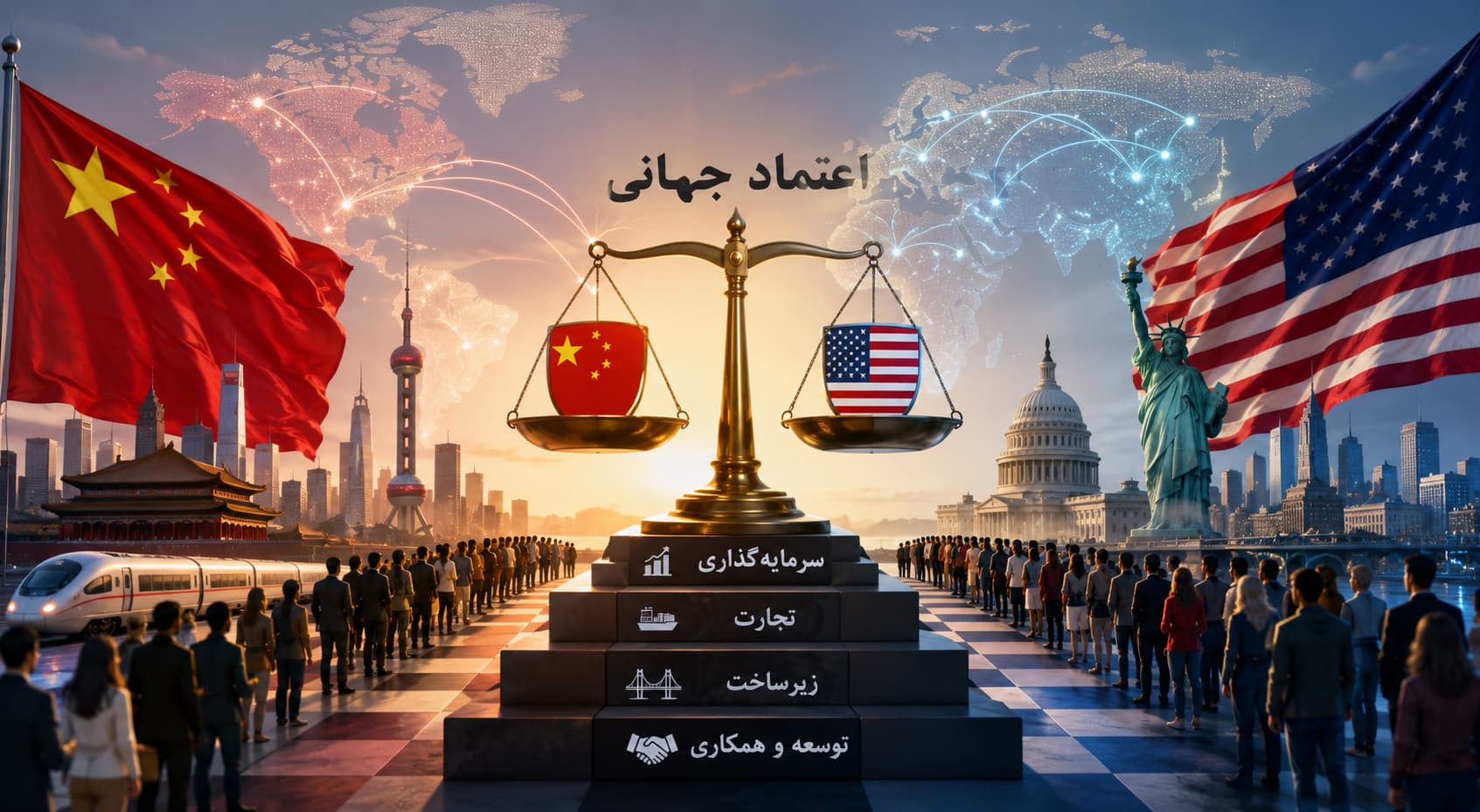 چگونه چین در نبرد اعتماد جهانی از آمریکا پیشی گرفت؟