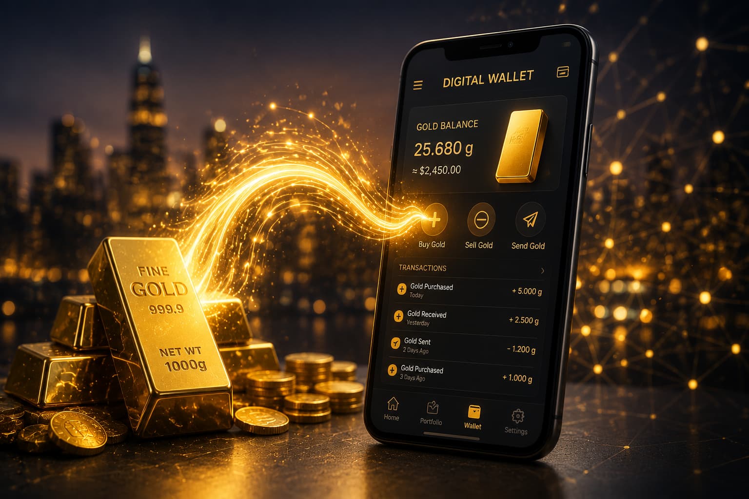طلا وارد کیف پول دیجیتال میشود؟