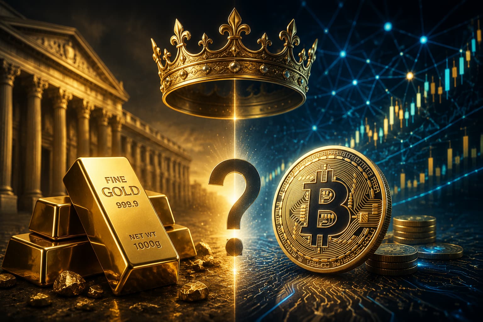 آیا بیت‌کوین وارث تاج طلا خواهد شد؟