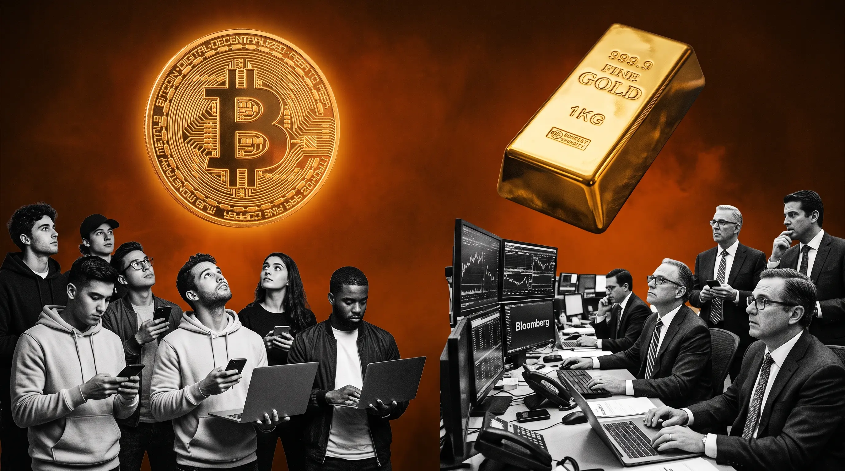 این بار برنده بازارها کدام است؛ طلا یا بیتکوین؟