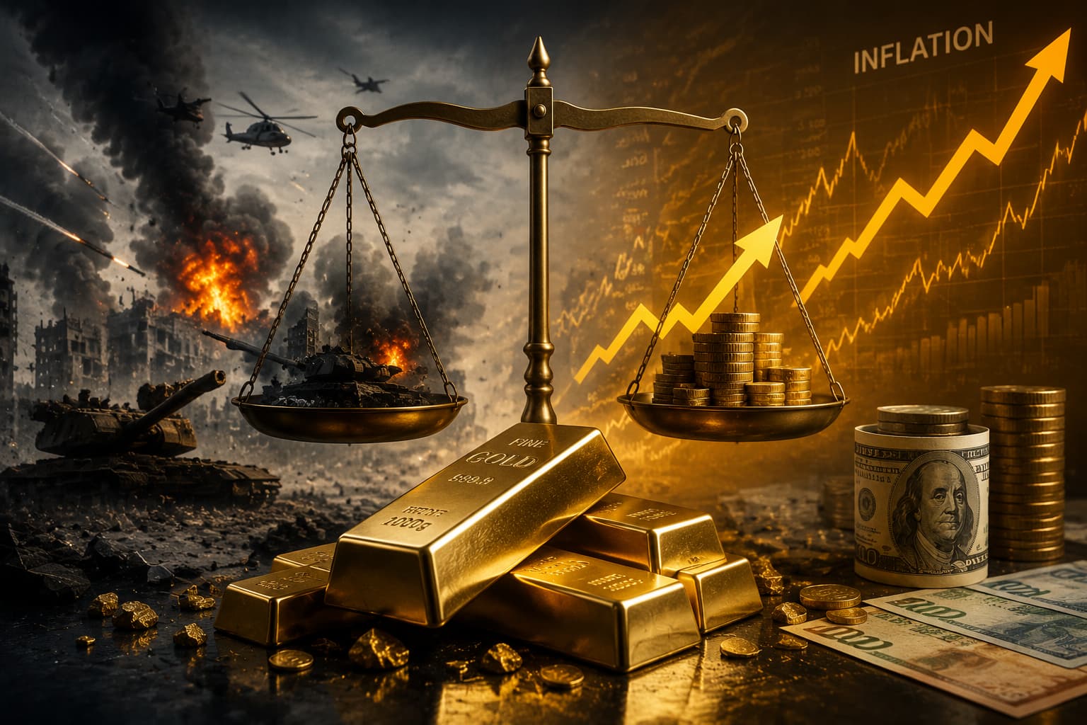 طلا، قربانی یا برنده جنگ و تورم؟