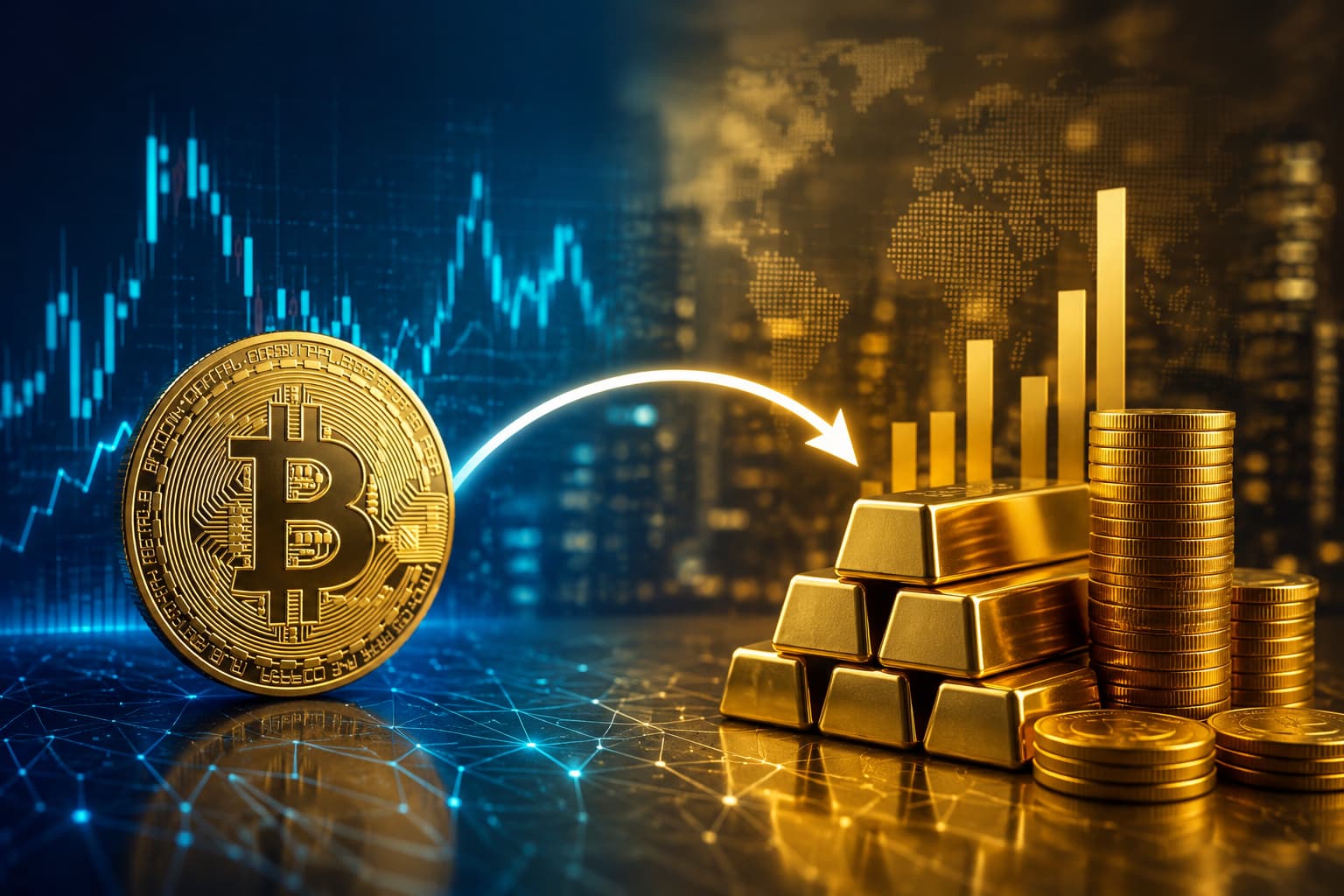 از بیت‌کوین تا طلا؛ تغییر اولویت سرمایه‌گذاران در بازار کریپتو