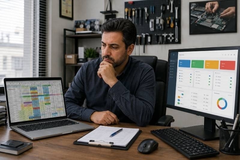 مدیریت تعمیرگاه با اکسل یا نرم افزار حسابداری؟