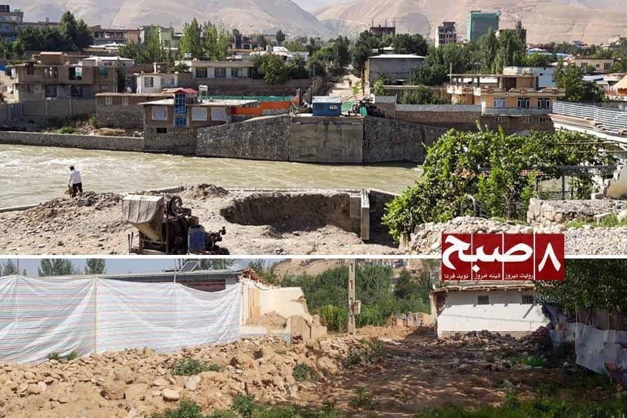 ساخت پل در فیضآباد؛ باشندهگان از تغییر مسیر جاده شکایت دارند