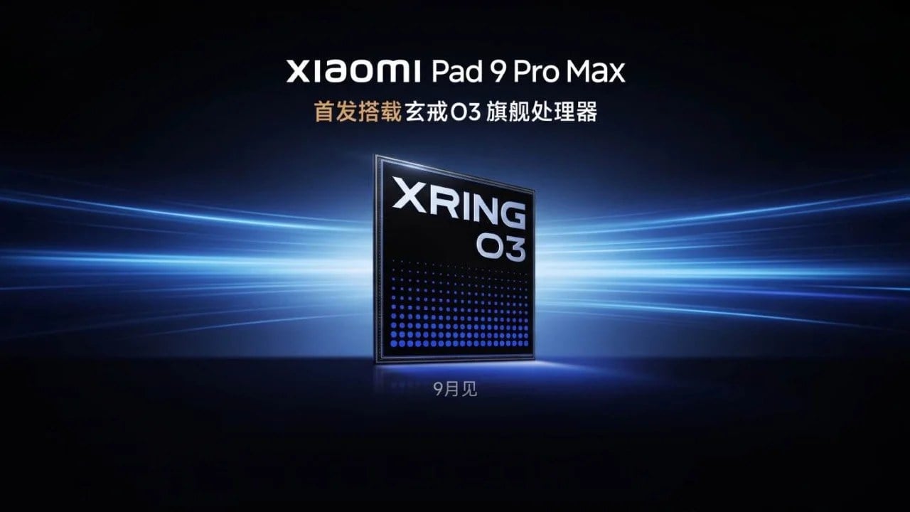 رونمایی شیائومی پد ۹ پرو مکس در شهریور تأیید شد؛ نخستین تبلت با تراشه قدرتمند Xring O3
