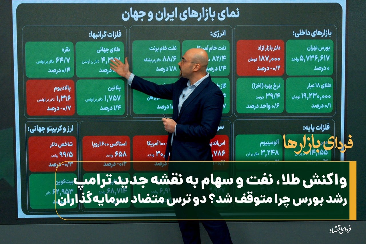 واکنش طلا، نفت و سهام به نقشه جدید ترامپ/ رشد بورس چرا متوقف شد؟ دو ترس متضاد سرمایهگذاران