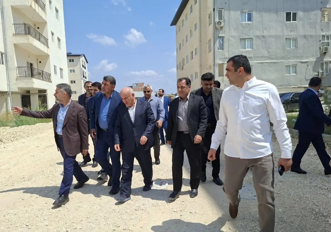 بازدید سرزده و میدانی استاندار مازندران از پروژه مسکن ملی میاندورود؛ پیگیری فوری چالشهای زیرساختی