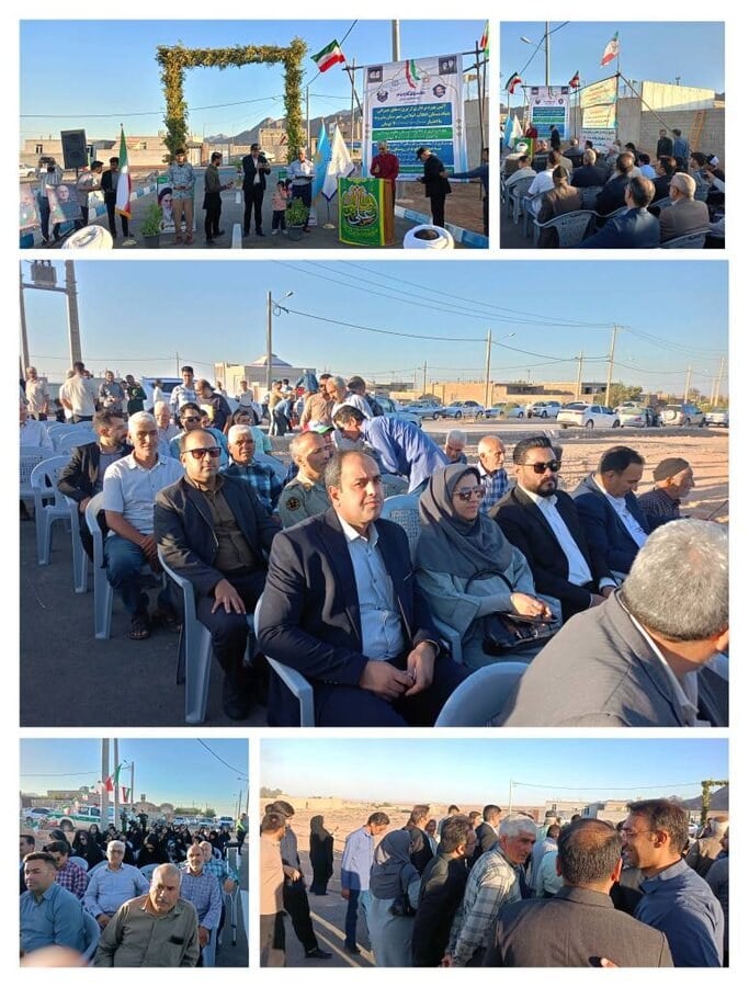 حضور معاون سلامت بهزیستی استان در افتتاح پروژه عمرانی بنیاد مسکن واقع در روستای رقه