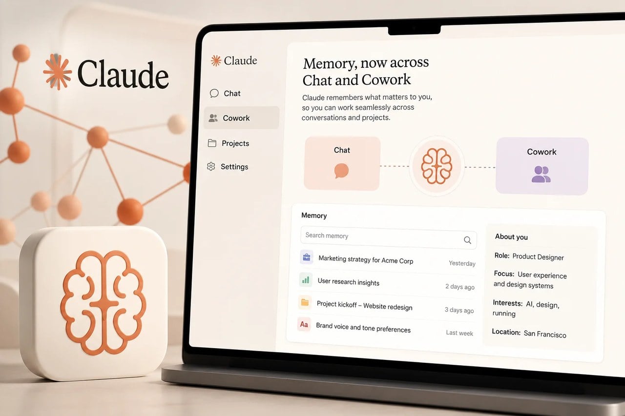 حافظه Claude متحول شد؛ Cowork حالا تمام اطلاعات چت‌های شما را به خاطر می‌آورد