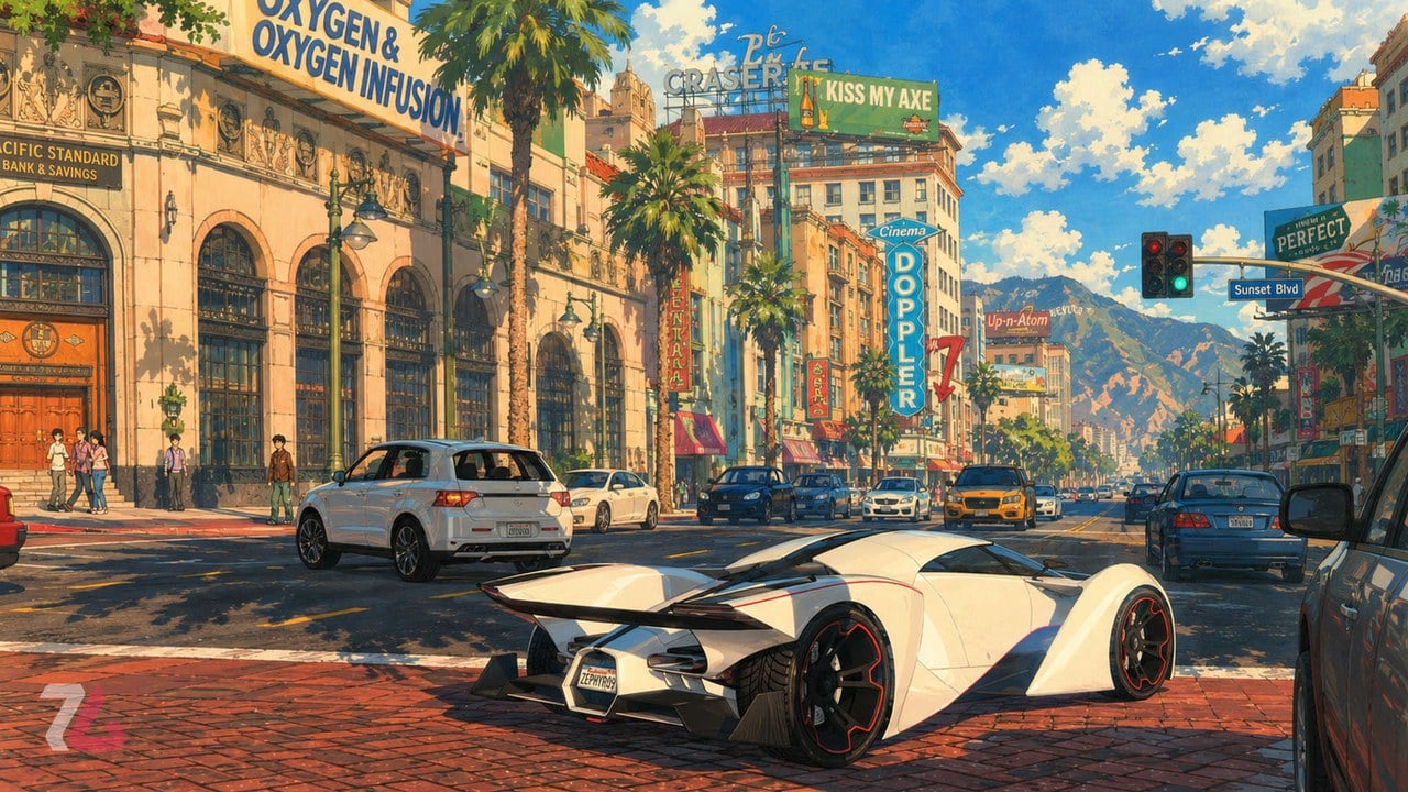 تماشا کنید: بازی GTA V در دنیای انیمه چه شکلی میشد؟