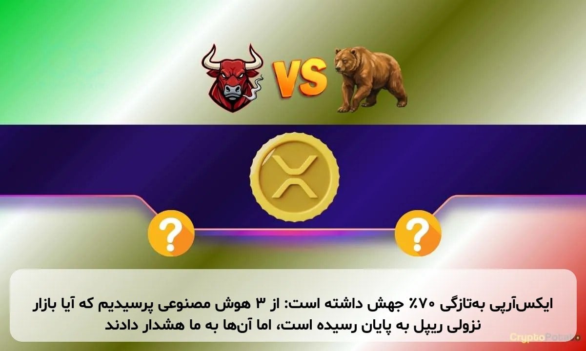 ایکسآرپی بهتازگی ۷۰٪ جهش داشته است: از ۳ هوش مصنوعی پرسیدیم که آیا بازار نزولی ریپل به پایان رسیده است، اما آنها به ما هشدار دادند