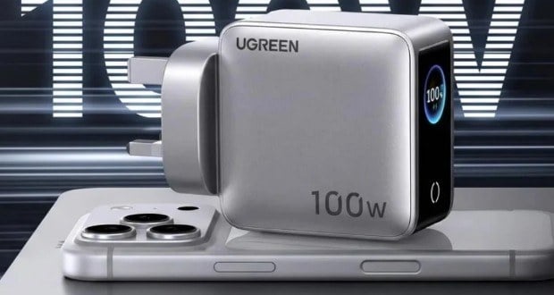 شارژر UGREEN Nexode Pro 100W با نمایشگر رنگی و 4 پورت معرفی شد