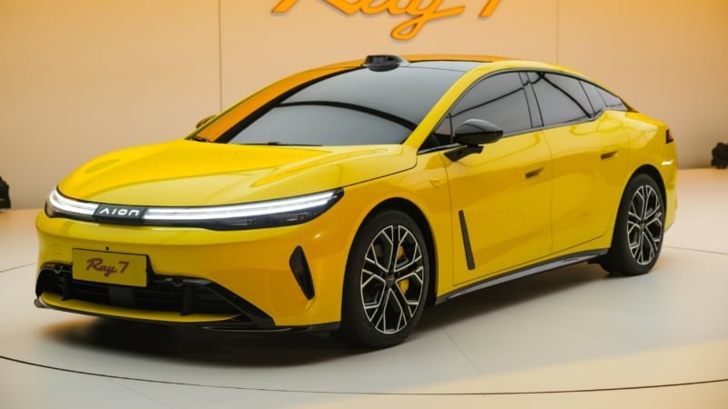 GAC Aion Ray 7 رونمایی شد؛ سدانی الکتریکی با موتور هواوی!