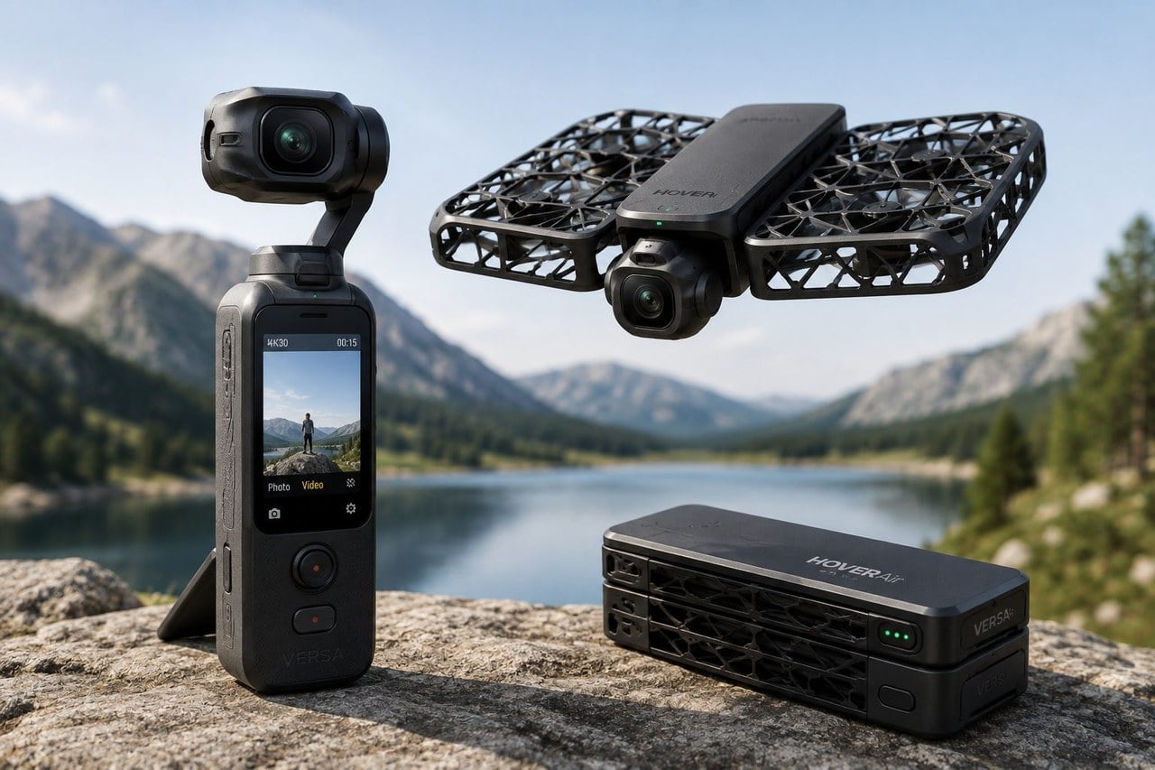 این دوربین جیبی ناگهان پرواز می‌کند؛ HOVERAir VERSA مرز دوربین و پهپاد را از بین برد