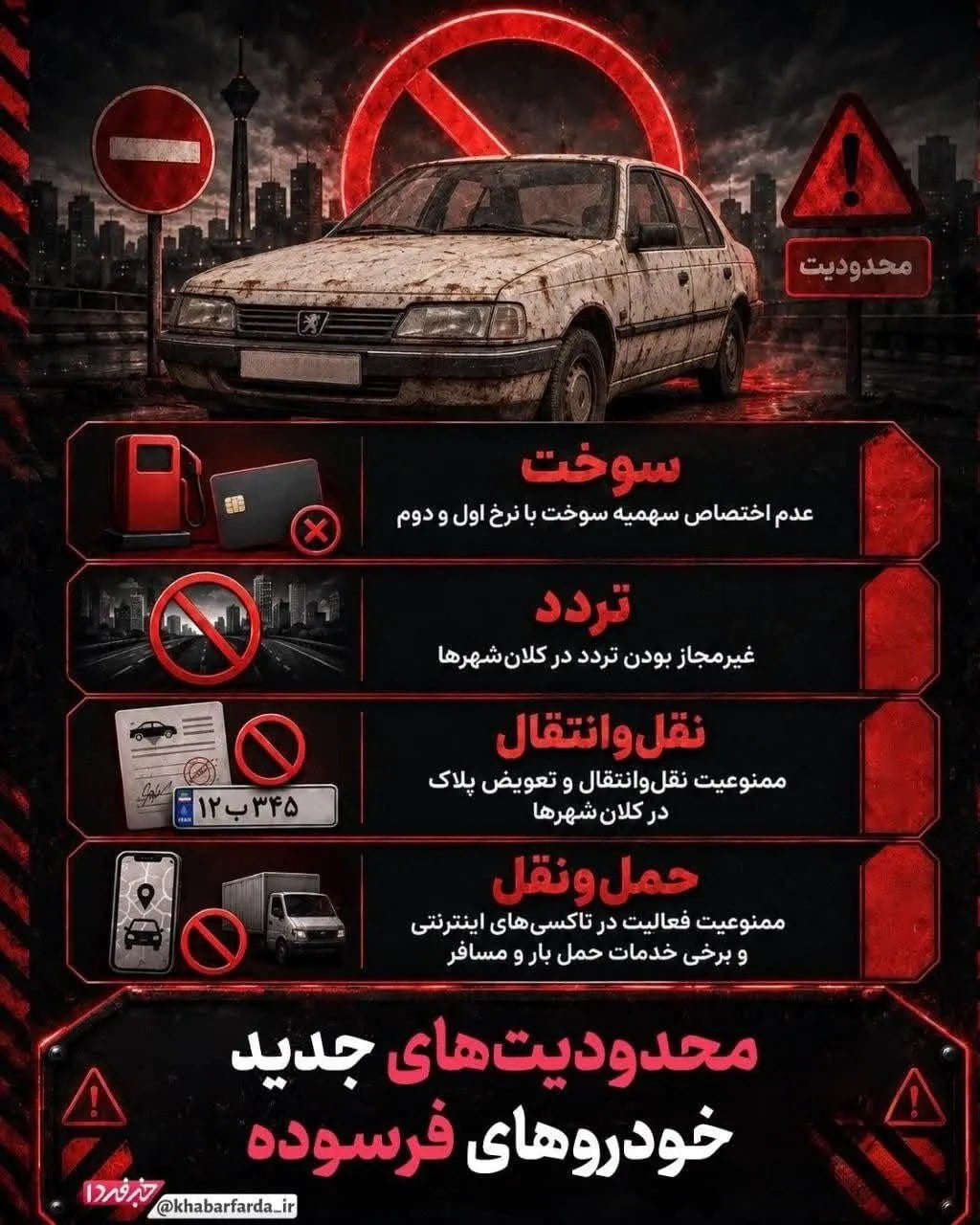 با دستور رئیس جمهور خودروی فرسوده را تحویل و همزمان یک خودروی صفر کیلومتر بدون بهره با اقساط 20 ساله بگیرید