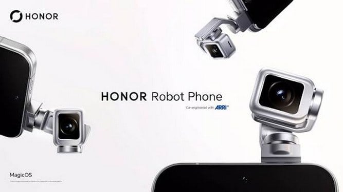 Honor Robot Phone با دوربین گیمبال ۲۰۰ مگاپیکسلی و همکاری با ARRI معرفی شد