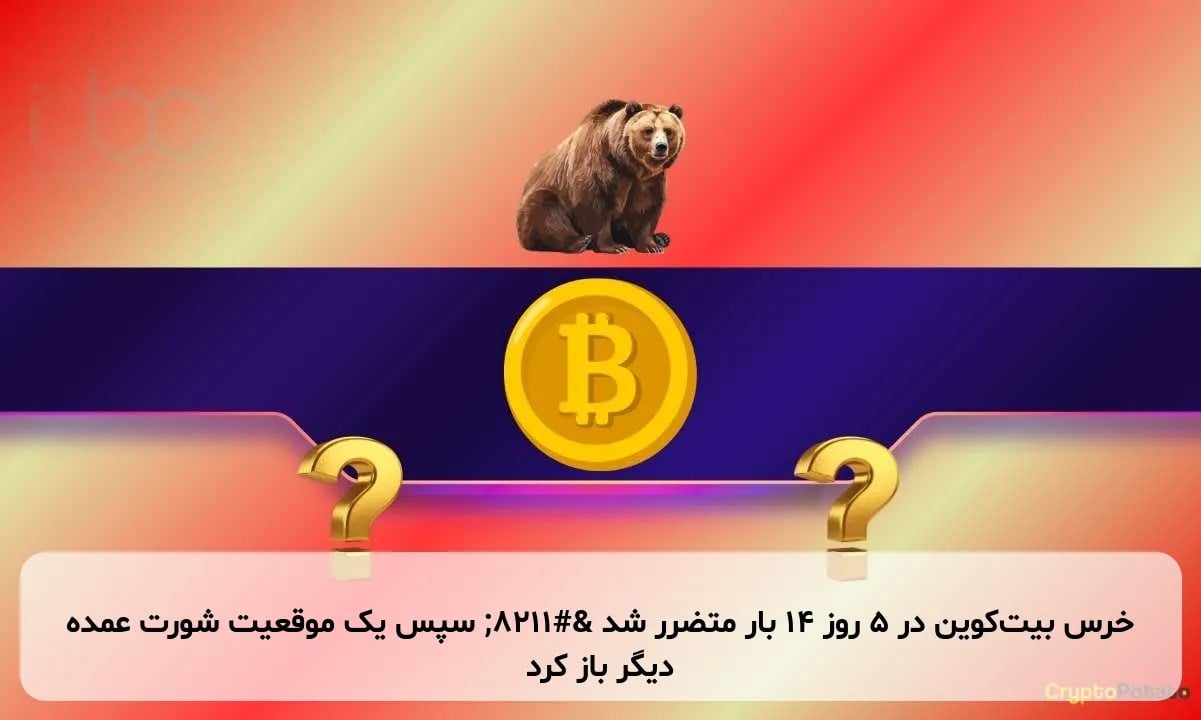 خرس بیتکوین در ۵ روز ۱۴ بار متضرر شد – سپس یک موقعیت شورت عمده دیگر باز کرد