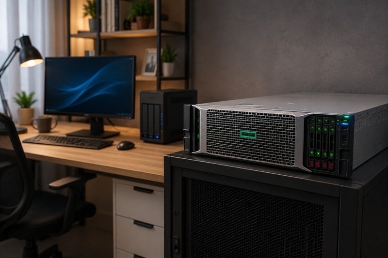 آیا سرور HP برای خانه یا دفتر مناسب است؟ بررسی صدا، مصرف برق، گرما و کاربردها