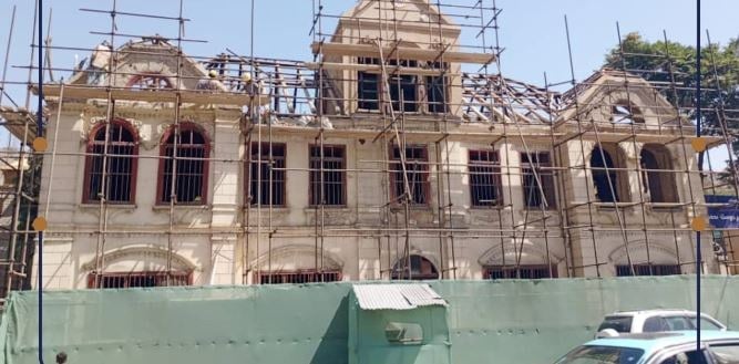 نظارت تخنیکی از روند بازسازی مکتب تاریخی امیر دوستمحمد خان در کابل