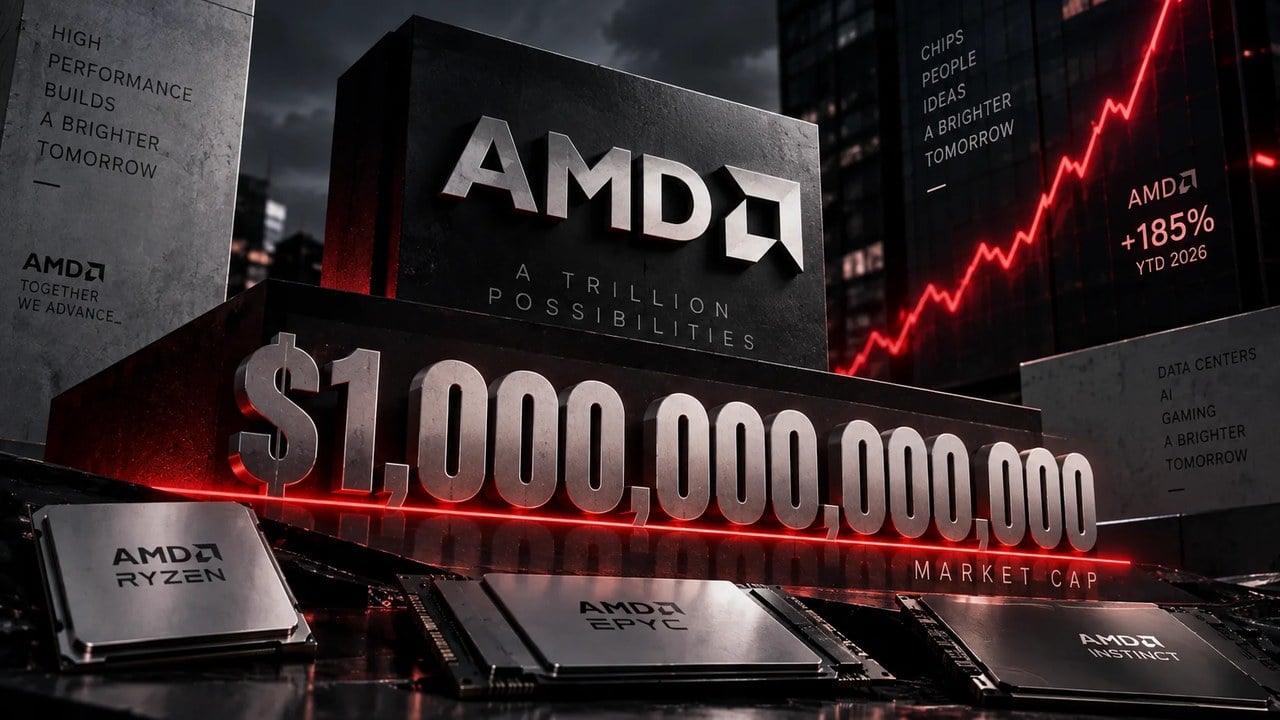AMD برای اولینبار یک تریلیون دلاری شد؛ تب هوش مصنوعی سهام تیم قرمز را به رکورد تاریخی رساند