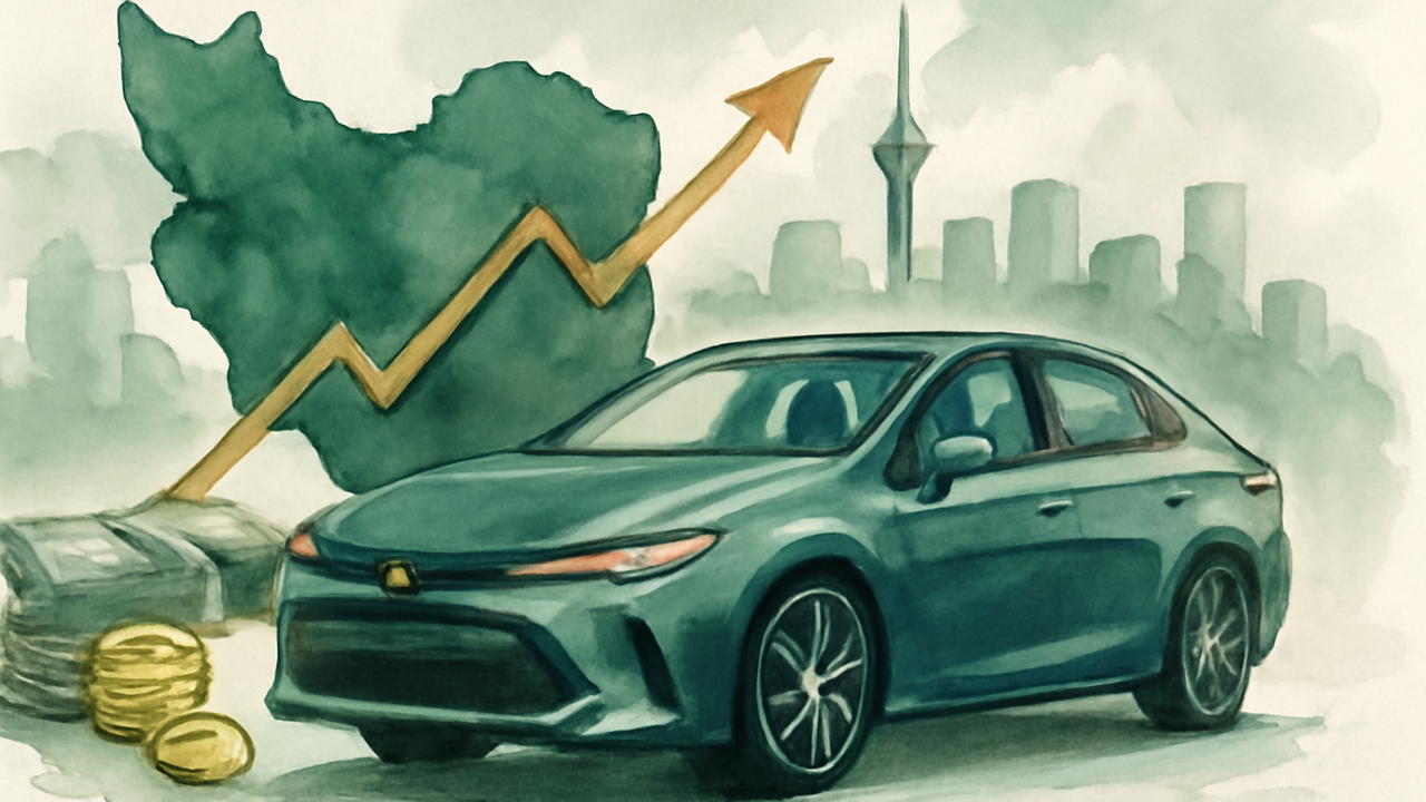 آغاز فروش مستقیم تویوتا؛ قیمتها تا ۸.۳ میلیارد تومان