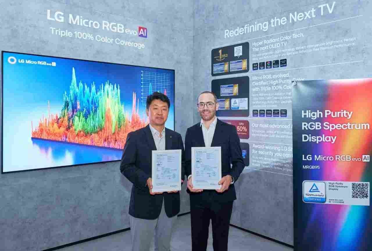 نمایش مجموعه کامل محصولات پریمیوم RGB الجی در IFA ۲۰۲۶، با گواهی TÜV Rheinland برای خلوص رنگ بالا