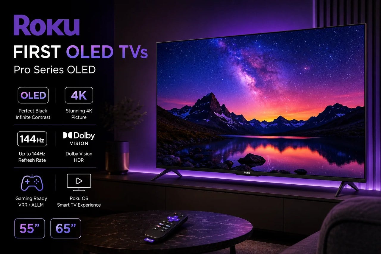 روکو اولین تلویزیونهای OLED خود را معرفی کرد؛ پنل ۱۴۴ هرتزی با قیمت رقابتی