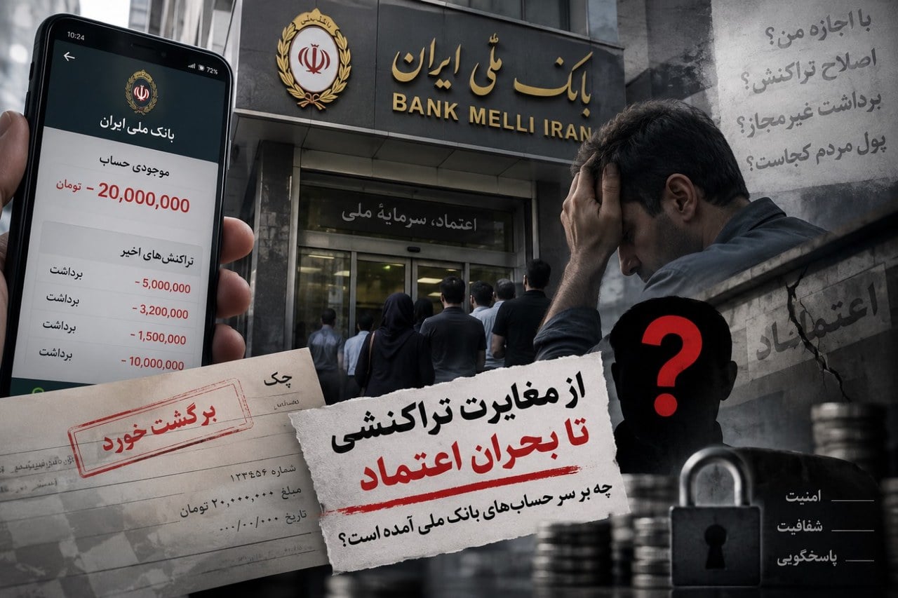 سایه سنگین بیاعتمادی بر بانک ملی/ ابهام درباره کاهش موجودی حساب مشتریان