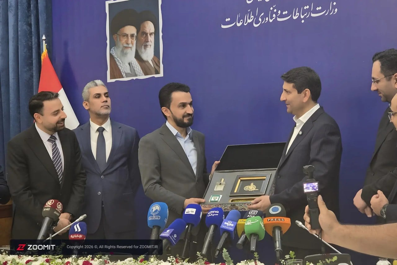 رونمایی از تمبر مشترک «منشور کوروش و قانون حمورابی»/ وزیر ارتباطات عراق: تکنولوژیهای بومی ایران را دریافت میکنیم