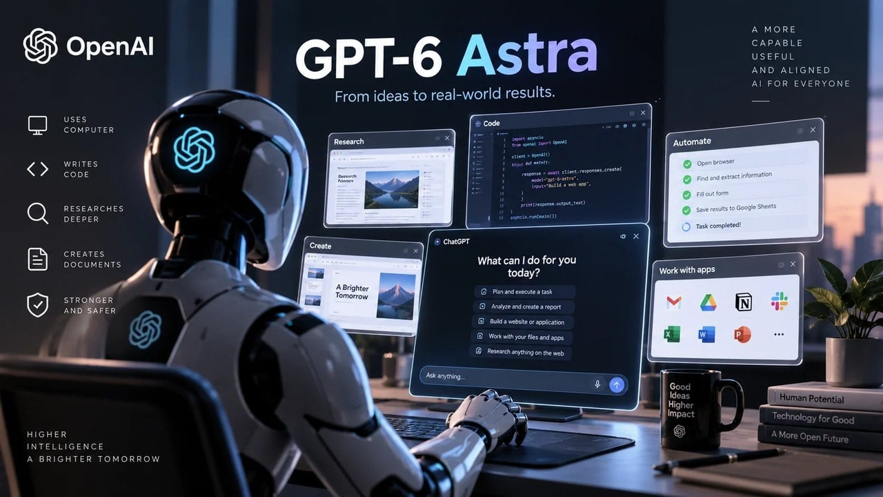 GPT-6 Astra معرفی شد؛ قدرتمندترین هوش مصنوعی OpenAI که خودش با کامپیوتر کار میکند