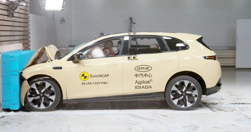 سه خودروی برقی چینی در ارزیابی ایمنی Euro NCAP ۲۰۲۶ پنج ستاره گرفتند؛ جزئیات عملکرد Aion UT، Geely E2 و Leapmotor B05
