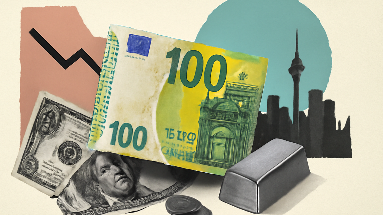 یورو به دلار به کف ۲ هفتهای رسید؛ دلار در نقش پناهگاه امن تقویت شد