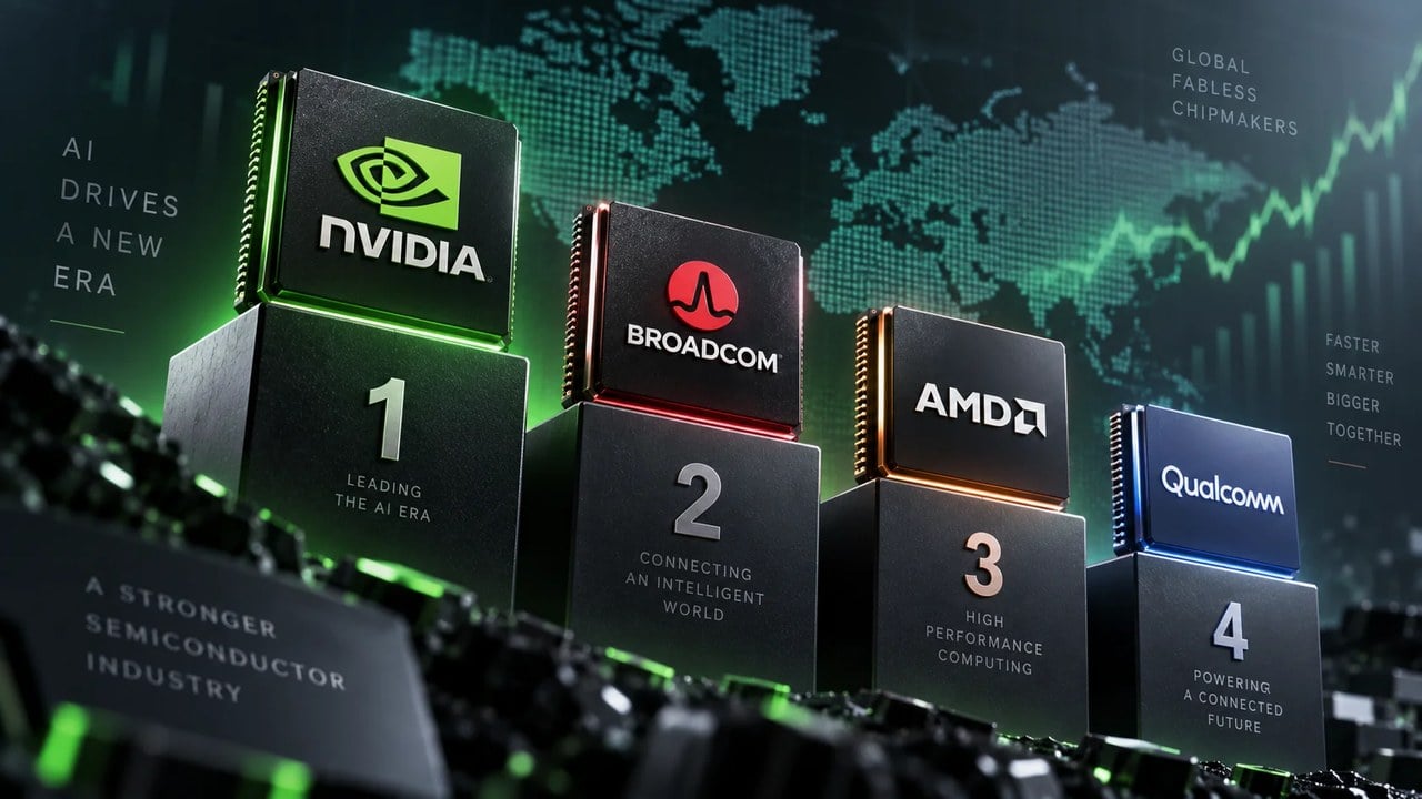 AMD وارد جمع ۳ غول بزرگ تراشهساز بدون کارخانه شد؛ کوالکام به رتبه چهارم سقوط کرد