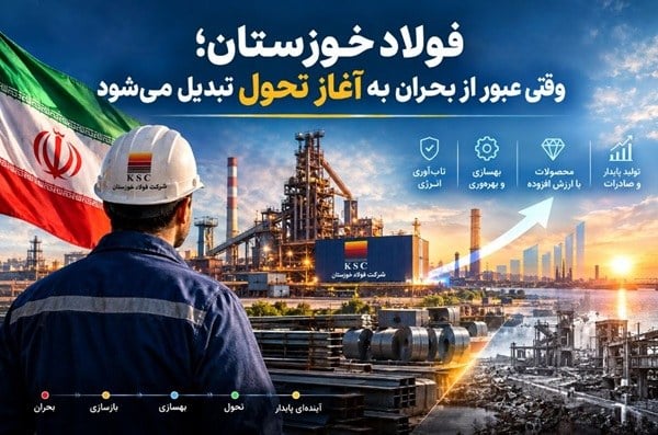 بازسازی ۲۵ روزه کوره فولاد خوزستان؛ فخوز وارد فاز تازهای شد