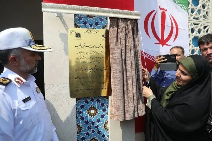افتتاح پاسگاه پلیس راه و نمازخانه بینراهی در محور بندرعباس- میناب