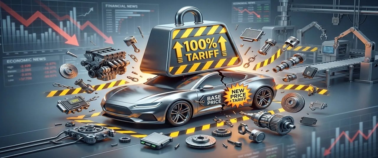 تعرفه ۱۰۰ درصدی خودرو؛ فشار بر قیمت داخلی و بازار قطعات