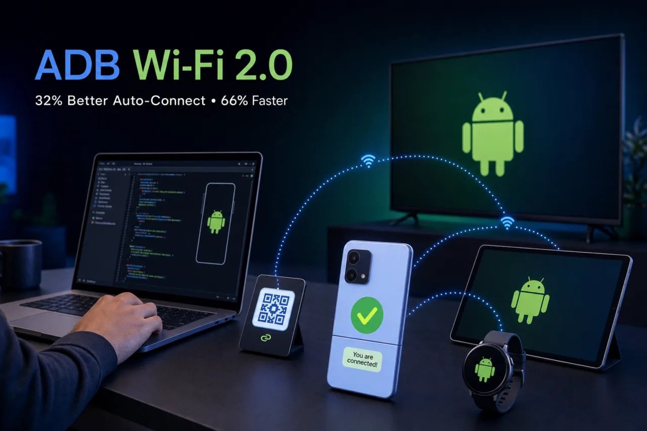 تحول در اتصال بیسیم به اندروید؛ گوگل از نسخه جدید ADB Wi-Fi ۲.۰ رونمایی کرد