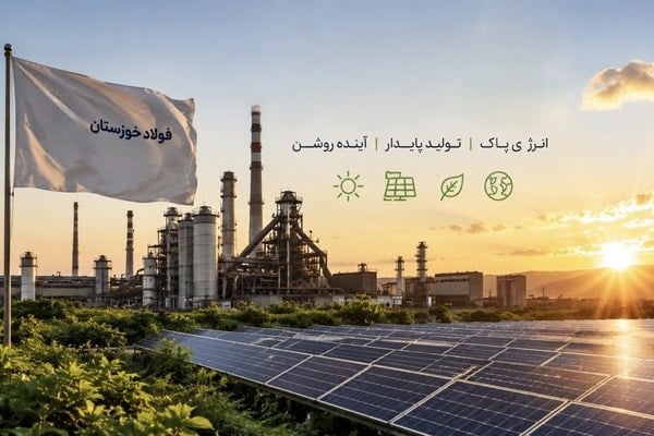 تولید سبز فولاد خوزستان کلید خورد؛ ۶۰۰ مگاوات نیروگاه خورشیدی در راه است