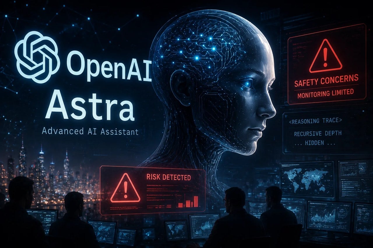 مدل جدید OpenAI هنوز نیامده پژوهشگران را ترساند؛ Astra ممکن است افکارش را از ناظران پنهان کند