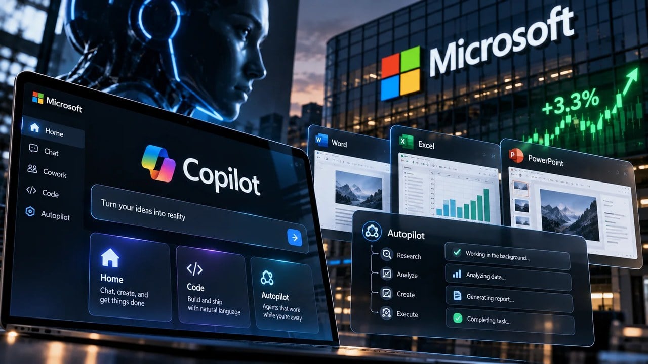 بازطراحی بزرگ Copilot سهام مایکروسافت را جهش داد؛ AI همیشهفعال و کدنویسی وارد میدان شدند