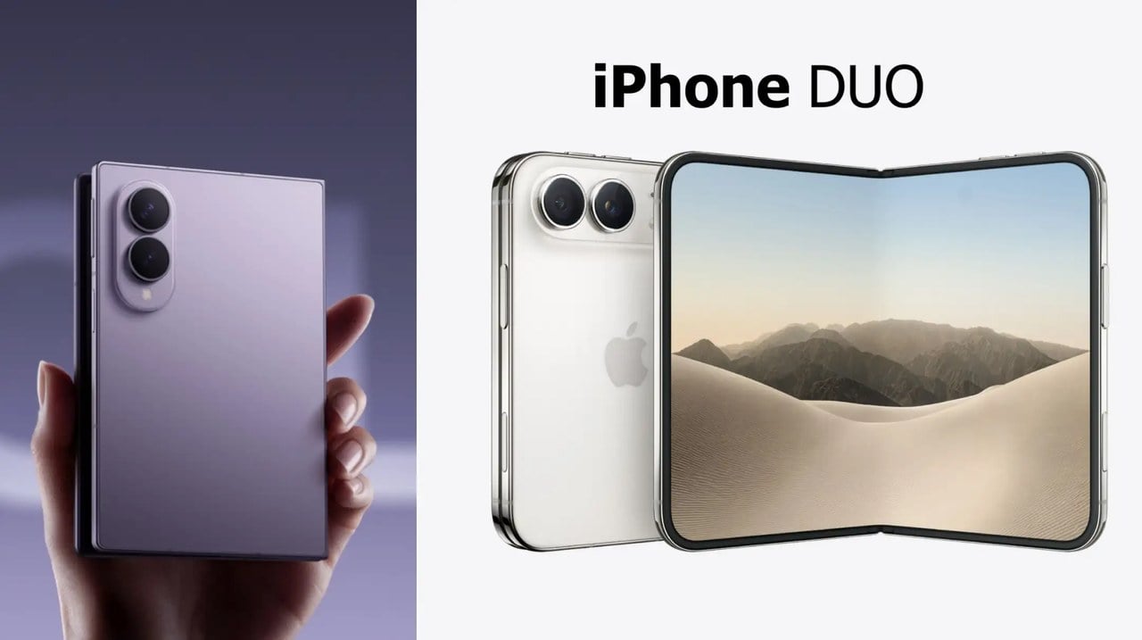 آیفون تاشو iPhone Duo با گواهی IP68 از گلکسی زد فولد ۸ مقاوم‌تر است